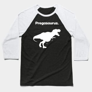 Pregasaurus Pregnant Dinosaur T-rex Baseball T-Shirt